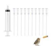 Menibeuty 10Pcs 10ml Jeringuilla para Pajaros Papilleros, Viene con una 1Pcs Aguja, Jeringa,Jeringuilla 10ml, Jeringa de Alimentación, para Pájaros Alimentador