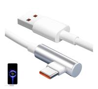 Menibeuty 120W Cable USB C Carga Rapida Xiaomi, 2m Cable Carga Rapida Tipo C, Cables USB C 90 Grados Tipo C para Xiaomi 14 13 11 Lite 5G Pad 6 5 POCO F6 X6 X5 X4