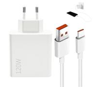 Menibeuty 120W Cargador Xiaomi Carga Rapida, Cable USB C 1.5m, Cargador Xiaomi 120W Carga Rapida para Xiao-mi Redmi Note 14 Pro 5G 15 14 Ultra F6 F7 X7 Poco Pro 13 14 Redmi 5G Note 13 Poco Pad