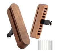 Menibeuty 2 Piezas Difusor de Coche para Aceites Esenciales, Ambientador para Coche Incluye 8 Paquetes de Repuesto, Ambientador Automático Compacto portátil para Brindando Mayor Placer Al Conducir