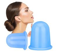Menibeuty 2Pcs Ventosa Celulitis, Copas Masaje Celulitis, We -leda CeIulitis Masajeador, Ventosas Faciales, Ventosas Cuidado para Cara Cuello Espalda Salud Mejora la Circulación(grande y medio)