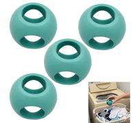 Menibeuty 4 bolas de lavandería para lavadora, 6 cm, bola de limpieza magnética, ablandamiento del agua y cuidado de dispositivos, bola de lavado reutilizable para lavadora detergente lavavajillas