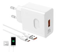 Menibeuty 66W Cargador USB C y Cable USB C 1.5M Adaptador, 1 Set para Honor Magic V2, Magic 6 Pro Lite 5 Pro Carga Rápida Supercarga Adaptador Honor 70 Lite 200 90 Lite Honor Pad 9 X8a Huwei Tablet