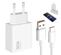 Menibeuty 90W Cargador Carga Rapida con Cable USB C 1 m, para 15 Ultra 14 13 Ultra Poco X7 Pro Poco F7 Pro, Turbo Carga Rápida Adaptador Cargador Tipo C Cable xiaoRadmi K80 xiaoRadmi Turbo 4