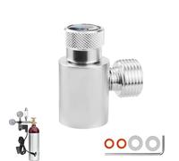 Menibeuty Adaptador para botella de CO2, adaptador Quick Connect TR21-4 a W21.8 CO2, adaptador de cilindro Quick Connect, compatible con adaptadores de CO2 sistemas SodaStream CO2 y barriles de