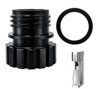 Menibeuty Adaptador para botellas de cristal, botellas de conexión rápida de soda con cilindro de tornillo, conexión rápida, botellas de cristal, máquina de soda, adaptador de botella, compatible con