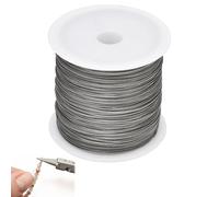 Menibeuty Alambre Acero Inoxidable, 0.5mm X 100M Alambre Manualidades, Lambre Floral Wire, Alambres de Metal Flexible para Escultura DIY, Modelado, Creación de Joyas, Manualidades Florales