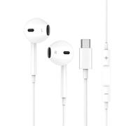 Menibeuty Auriculares Usb C , In Ear Cancelacion Ruido Micrófono y Control de Volumen Compatible Galaxy S23 S24 S22 Ultra S21 Fe S20 A53 A54 A55, Huawei Xiaomi Poco