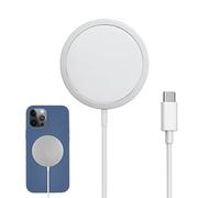 Menibeuty Cargador 1Phone Carga Rapida Inalambrico, Cargador Inalámbrico Magnético 15W con Cable USB C 1M, Charger Compatible con 16 Plus/15 Pro/14 Pro Max/13/12Mini Serie (Blanco)