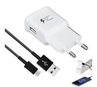 Menibeuty Cargador Carga Rapida, Enchufe Cargador USB 15W con Cable USB C 2M Cargadores Moviles Carga Rapida, Carregador Telemovel Compatible con Ga1axy S6/S7/S8/S9 Note 4 y Otros Dispositivos