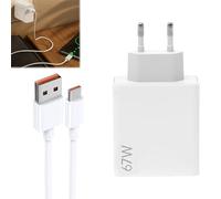Menibeuty Cargador Xiaomi 67W Original, Cargador Xiaomi Redmi Note 14 Pro 5G, Cargadors Poco X7 Pro, Carga Turbo Cargadors USB Movil Carga Rapida para Poco M6 X6, Adaptador de Cargas