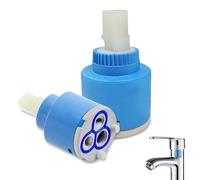 Menibeuty Cartuchos Grifo Cocina, Cartucho de cerámica 35 mm Válvula de Grifo Faucet Replacement Parts, para Grifos Mezclador, Lavabo y Grifos Ducha para Uso Residencial y Comercial