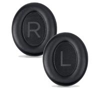 Menibeuty Protectores para Auriculares Jb1, 2 Almohadillas JBL E65 E65BTNC / Dut NC/Live 650 660 BTNC/Live 650 660 NC, Espuma de Memoria y Cuero Proteico (Negro)