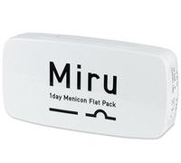 Menicon Miru Flat Pack - Lentillas diurnas blandas, 30 unidades, curva base (BC): 8,6 mm, diámetro: 14,2 mm, +0,75 dioptrías