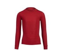 menique Camiseta unisex de manga larga para niños y niñas, merino orgánico, Cereza real, 110-116