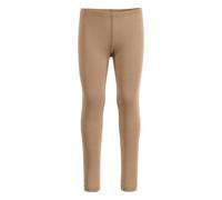 menique Leggings para niños y niñas de merino orgánico, 160 g/m², beige, 158/164 cm