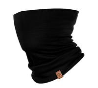 menique Polaina para el cuello, doble capa, 100 % lana merina, para hombres y mujeres, calentador térmico de cuello, tubo de bufanda de cuello resistente al viento, máscara facial para motocicleta