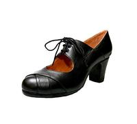 Menkes S.A Zapato Flamenco Modelo Debutante Calé Piel con Clavos para Mujer Talla 41 Negro