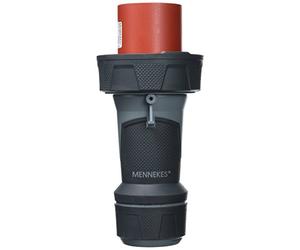 Mennekes 101200146 Clavijas Power Top XTRA, Tomas de Corriente CEE, 400 V, 50-60 Hz, 63 A, 5 Polos, IP 67, Rojo