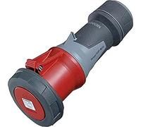 Mennekes 101300058 Prolongadores Power Top XTRA, Tomas de Corriente CEE, 400 V, 50-60 Hz, 63 A, 5 Polos, IP 67 Grado Protección, Rojo