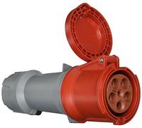 Mennekes 3285 Prolongador (Hembra) Power Top Plus, Tomas de Corriente CEE, 400 V, 50-60 Hz, 63 A, 5 Polos, IP 44 Grado Protección, Rojo