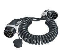 Mennekes 36292 - Cable de carga para coche eléctrico (4,0 m, espiral, corto, modo 3, tipo 2, 20 A, 3 PH, con potencia de carga de 11 kW