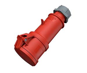 Mennekes, 4 101300064 Prolongadores CEE Pro TOP, Tomas de Corriente, 200/346, 240/415, 50-60 Hz, 32 A, (Corriente nominal - 32 amperios ), 5 Polos, IP 44 Grado Protección, Rojo, 1 pieza