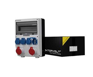 Mennekes 6084 - Distribuidor de corriente para edificios (2 x 16 A, 4 x 230 V)