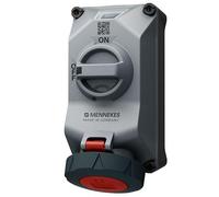 MENNEKES DUOi R - Toma de corriente 5P, 400 V/32 A, montaje en pared IP69