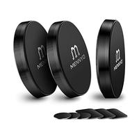 MENNYO Iman Coche movil, Conjunto de 3 Soporte móvil para Coche con Láminas Metálicas Pegado al Tablero | Pared Soporte movil Coche magnético Compatible con iPhone Samsung Galaxy/Note Huawei, etc.