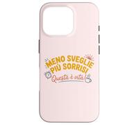 Meno Sveglie Più Sorrisi - Questa è Vita Pensione Divertente Carcasa para iPhone 16 Pro