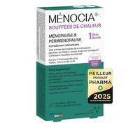 Ménoca Hot Flashes - Suplemento dietético para la menopausia sin hormonas - Sofocos*, sueño**, equilibrio emocional** - 30 cápsulas - Fabricado en Francia