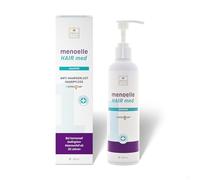 menoelle® Champú Hair Med, anticaída y adelgazamiento del cabello menopáusico, acelerar el crecimiento del cabello a base de plantas, con EstroG-100, cafeína, biotina, 240 ml