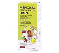 MenoKal - Kit de paja plana: 1 unidad MenoKal Dren Panza Plata, 500 ml + 1 Menokal barriga plana 30 c + 1 bolsa de paja de regalo