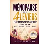 Ménopause, les 4 leviers pour reprendre le contrôle de votre corps après 45 ans: Fibres, protéines, satiété GLP-1, ordre alimentaire et exercices ... fringales, la fatigue et la perte de muscle