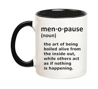 Menopausia: El Arte De Ser Hervida. Sofocos. Taza Chic Tazas De Cerámica Con Asa Mug Para Cacao Cappuccino Escuela 330Ml