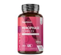 Menophase Complex - 2150mg con Trébol Rojo, Ñame Silvestre, Salvia, Vitaminas y Minerales - La B6 contribuye a la Regulación de la Actividad Hormonal (EFSA), 1 al Día, Vegano, Sin Gluten y Sin OGM