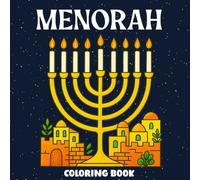 Menorah Coloring Book: Bold & Easy Large Print Chanukah Colorful Fun