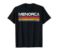 Menorca España Diseño Retro Isla Mediterránea Camiseta