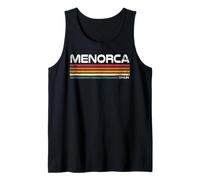 Menorca España Diseño Retro Isla Mediterránea Camiseta sin Mangas