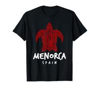 Menorca España Tribal Tortuga Marina Diseño Isla Camiseta