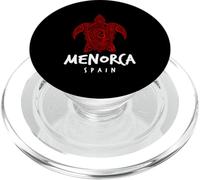 Menorca España Tribal Tortuga Marina Diseño Isla PopSockets PopGrip para MagSafe