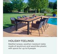 Menorca Expand Mesa de jardín 163 x 95 cm Teca