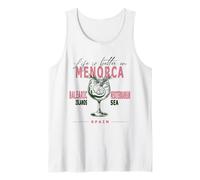 Menorca La vida es mejor en las Islas Baleares España Souvenir Camiseta sin Mangas