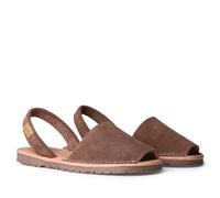 Menorquinas clásicas de mujer en serraje - MAO-QT - Taupe, 39 EU