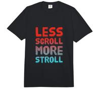 Menos desplazarse más Paseo Amante de la Naturaleza al Aire Libre Estilo de Vida Cotización Comfort Colors Adult Heavyweight T-Shirt
