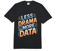 Menos Drama Más Datos Funny Data Analyst Comfort Colors Adult Heavyweight T-Shirt