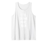 Menos Drama Más Refranes de Karma de Yoga Camiseta sin Mangas