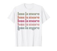 Menos es más Hombres Mujeres Adjetivos Favoritos Palabras Divertidas atrevidas Camiseta