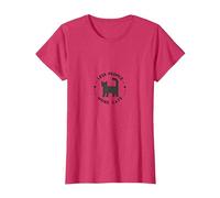 Menos Gente Más Gatos: Amante de los Gatos peculiares, Gato Camiseta, Mujer, Rojo Jaspeado, XL